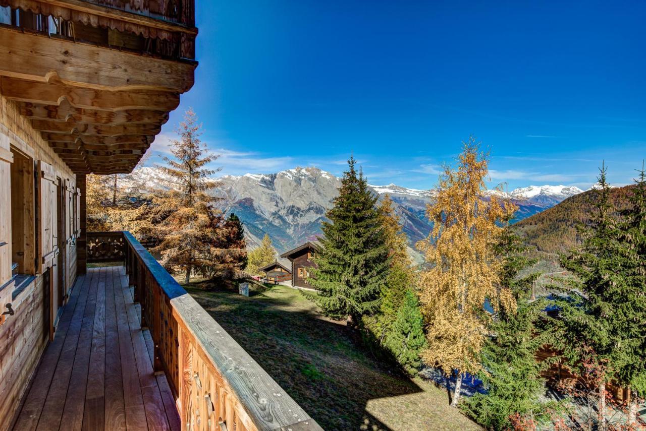 Chalet Le Chapeau La Tzoumaz Exteriér fotografie