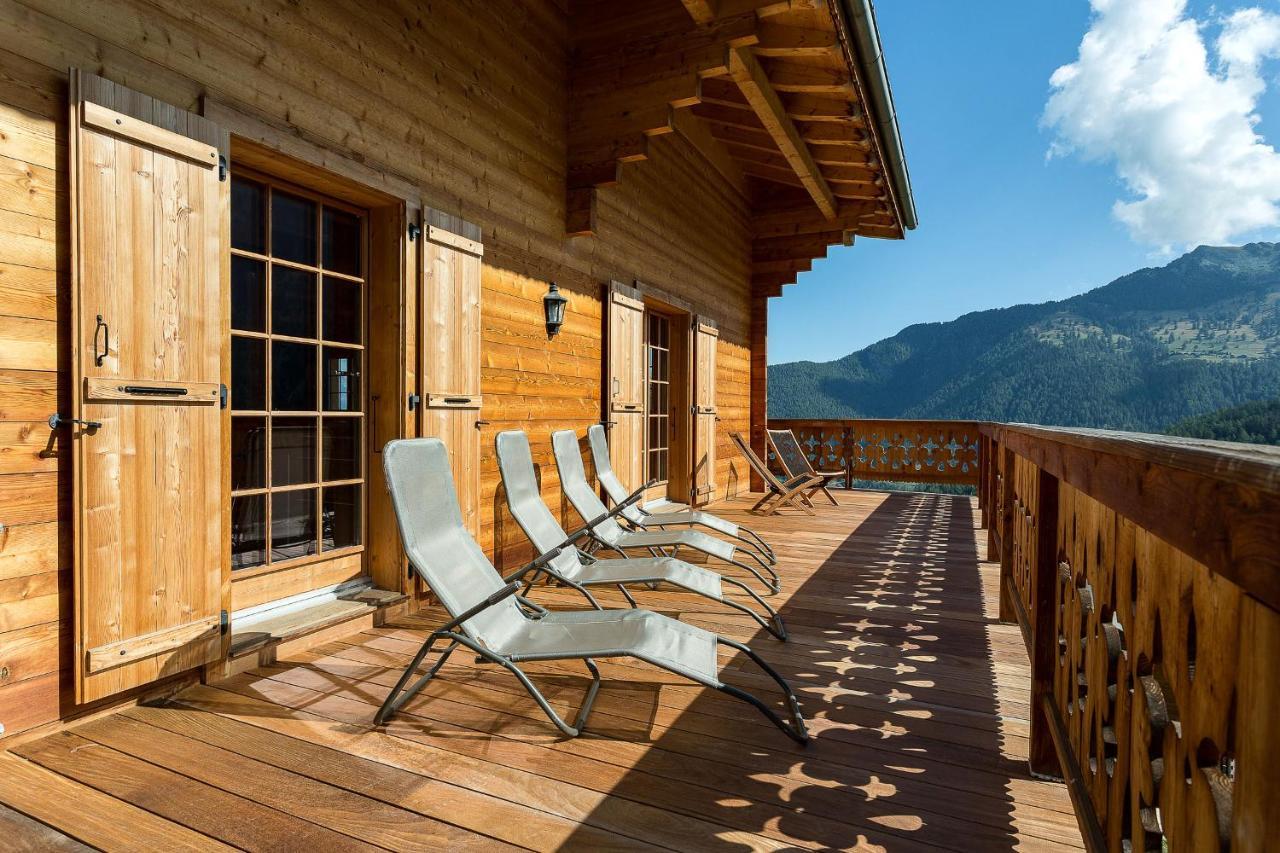 Chalet Le Chapeau La Tzoumaz Exteriér fotografie