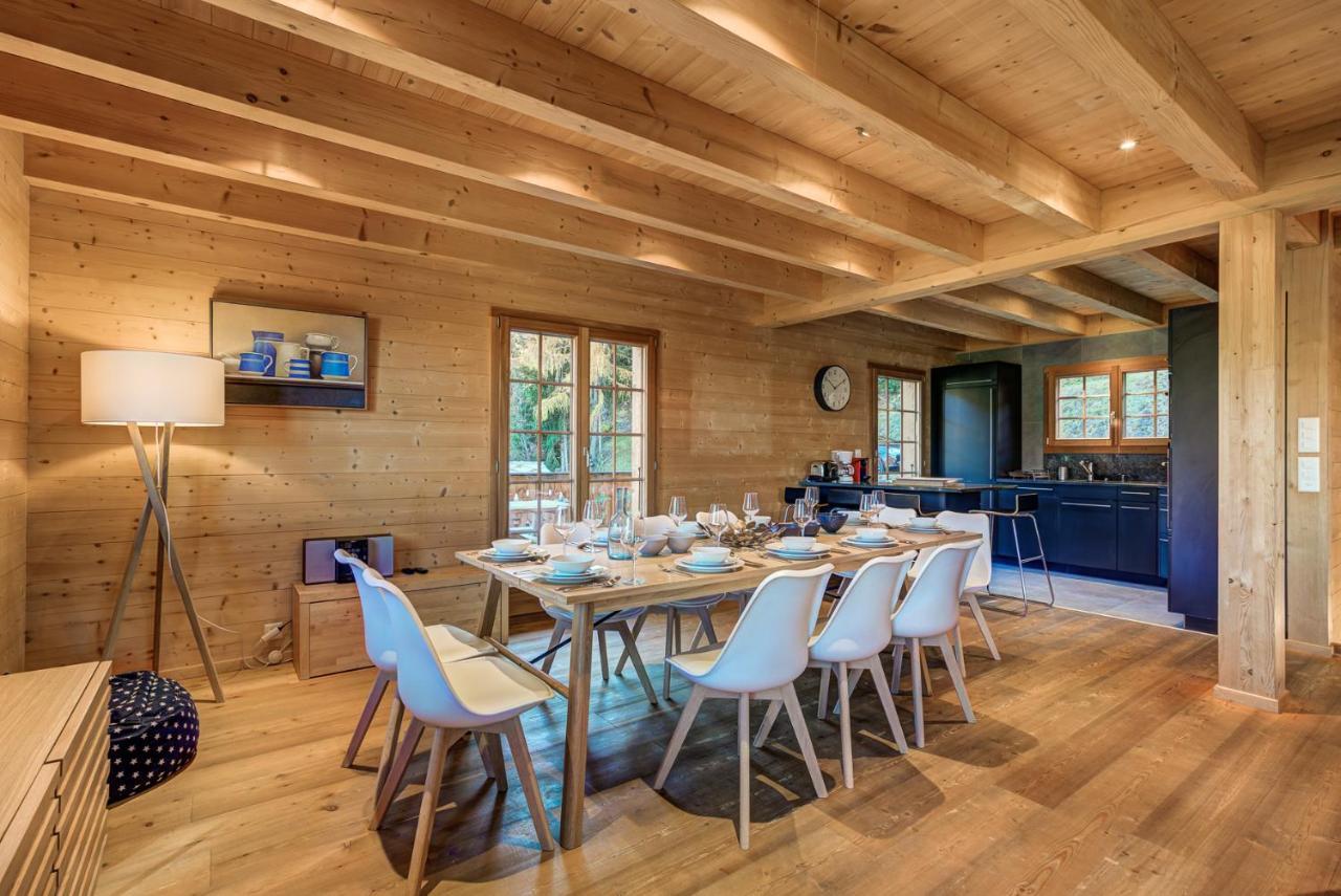 Chalet Le Chapeau La Tzoumaz Exteriér fotografie