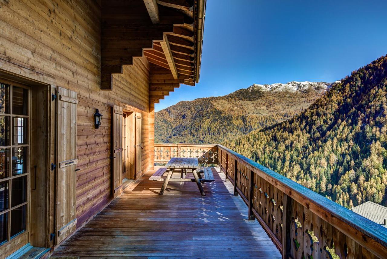 Chalet Le Chapeau La Tzoumaz Exteriér fotografie