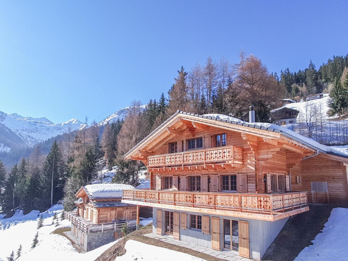 Chalet Le Chapeau La Tzoumaz Exteriér fotografie